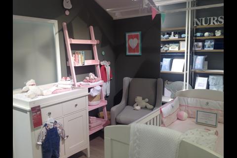 Kids' room-set at Marks and Spencer's Westfield London store